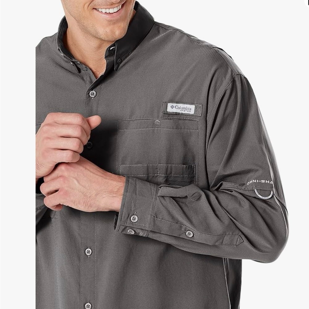 Columbia Men's PFG Tamiami II UPF 40 Long Sleeve Fishing Shirt, NWT